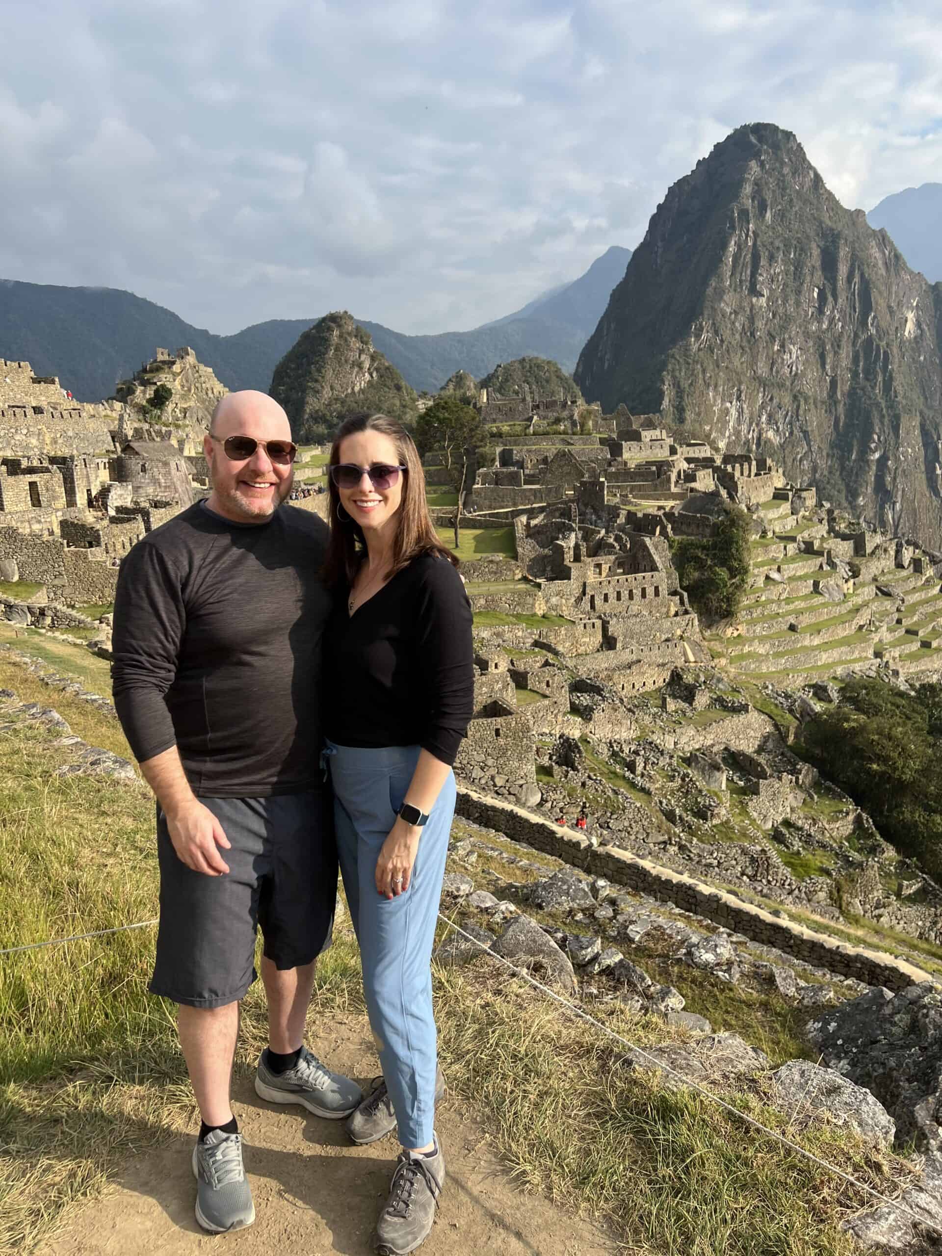 Photo of us at Machu Picchu, the shot I wanted.