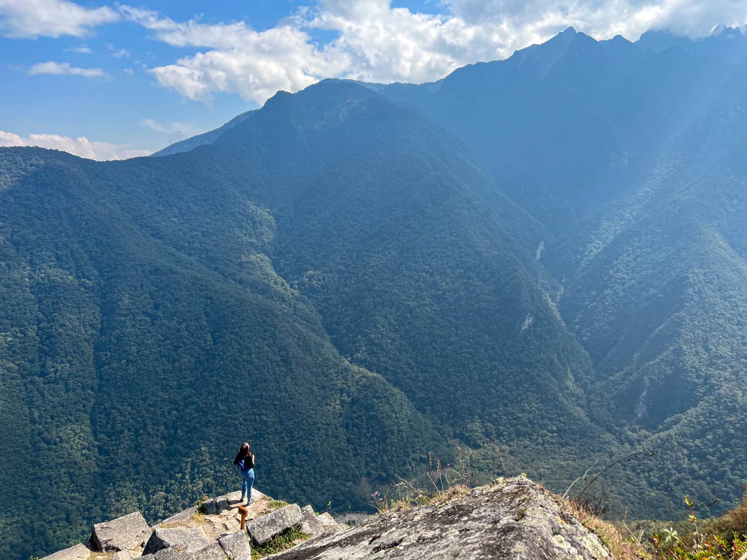 Kel on Huayna Picchu (photo by Dave Lee)