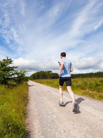 Man running (photo: Jenny Hill).