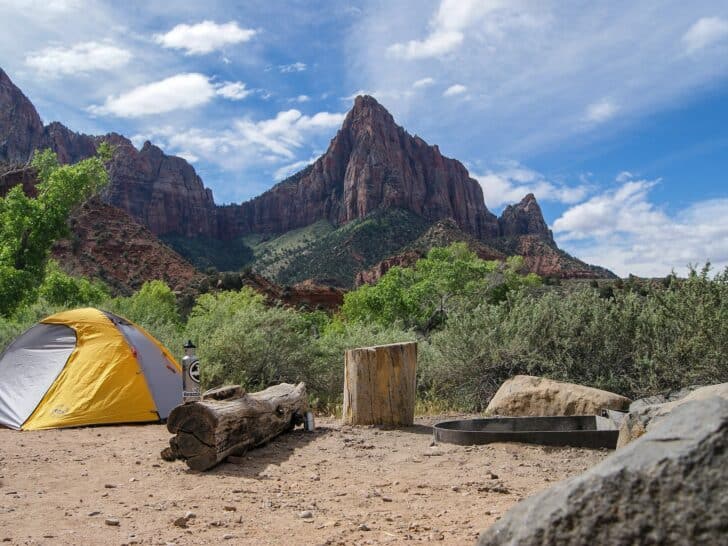Camping in Zion National Park (photo: Zach Betten)