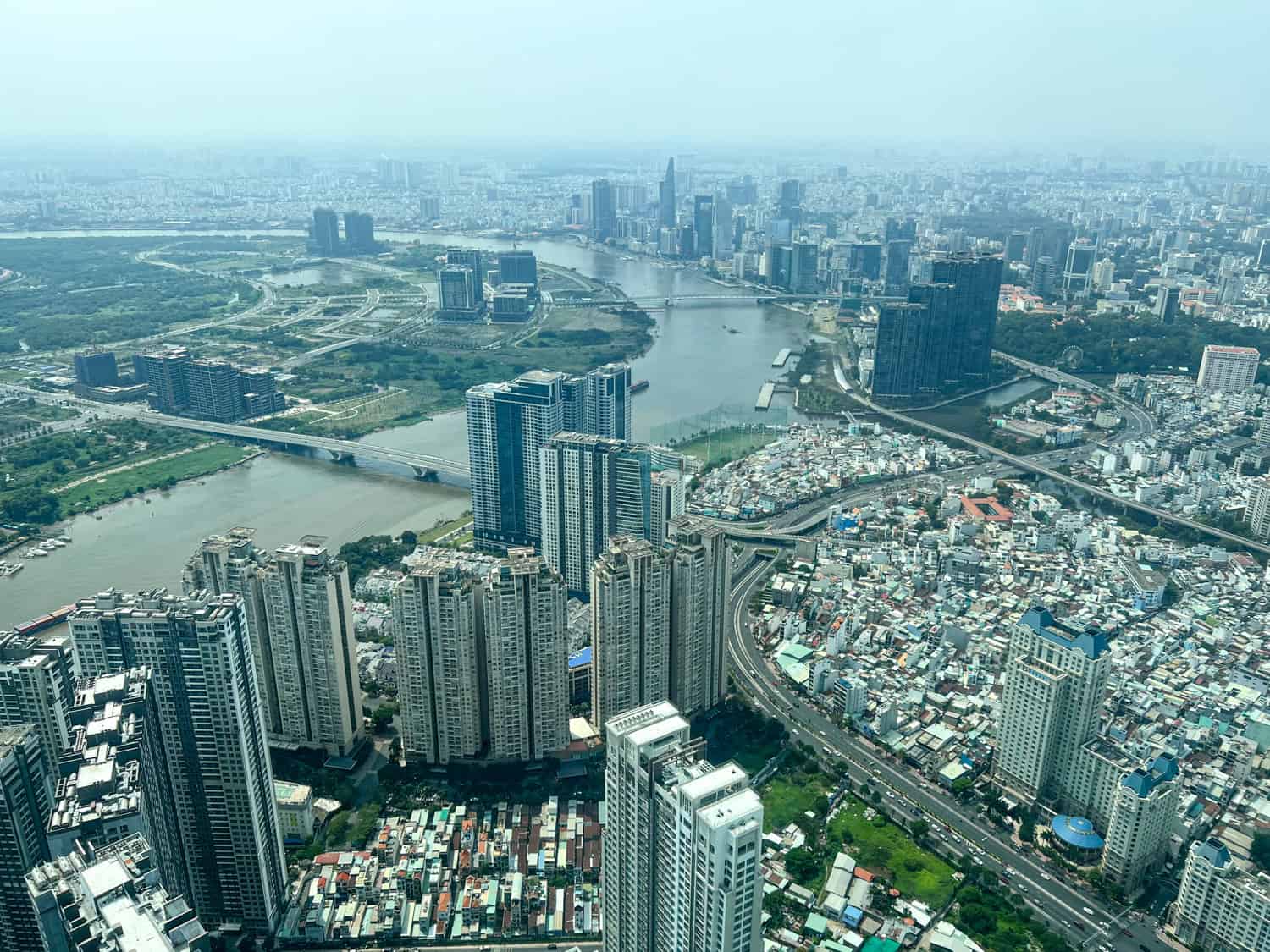 View toward District 1 from Landmark 81 tower