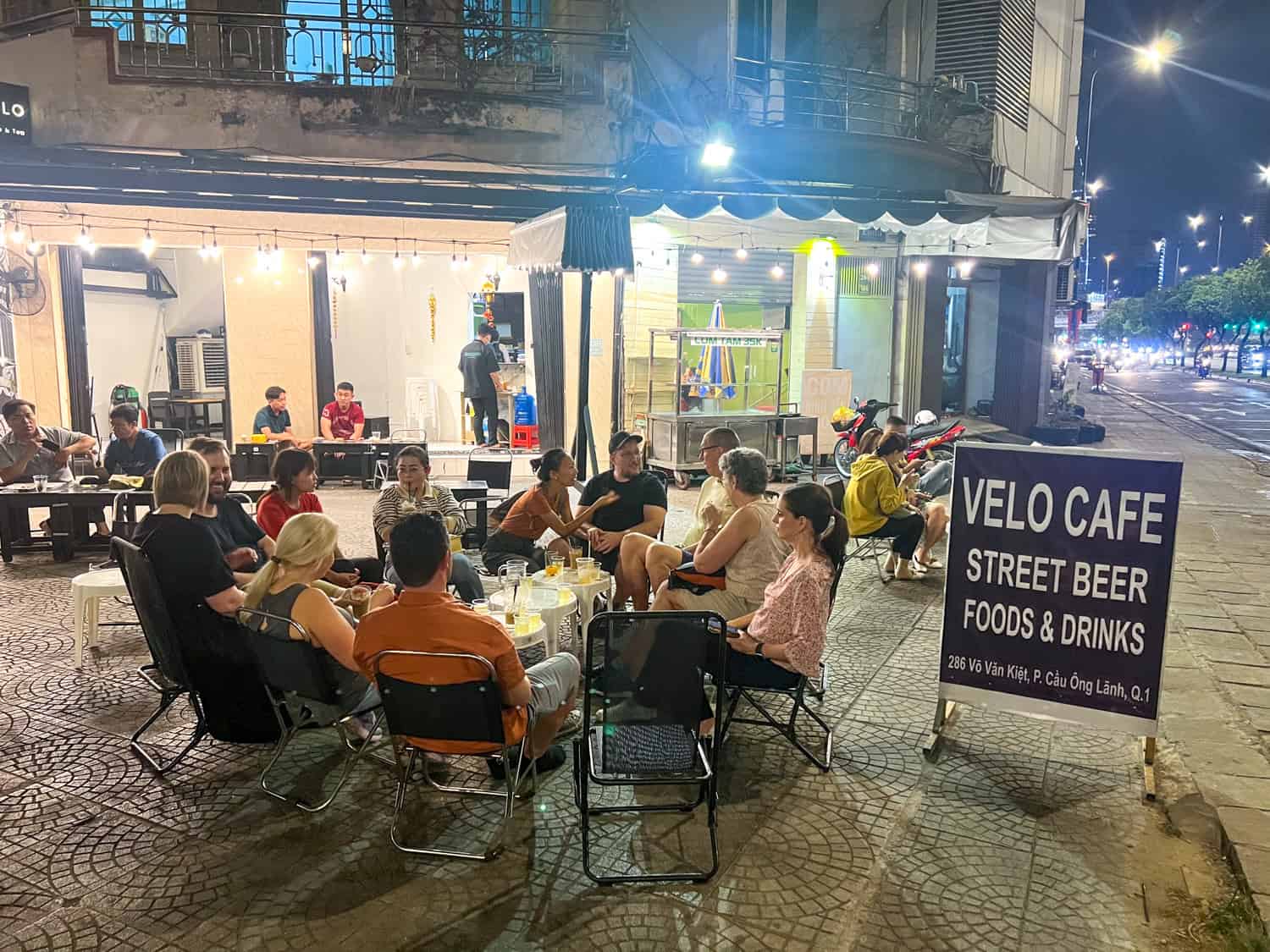 Cafe stop on a street food tour, a fun thing to do in Ho Chi Minh City