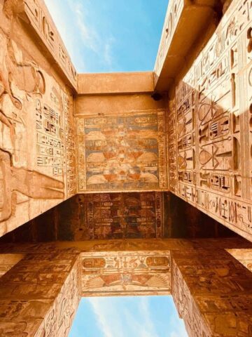 Hieroglyphics at the Theban Necropolis (photo: Mo Gabrail).