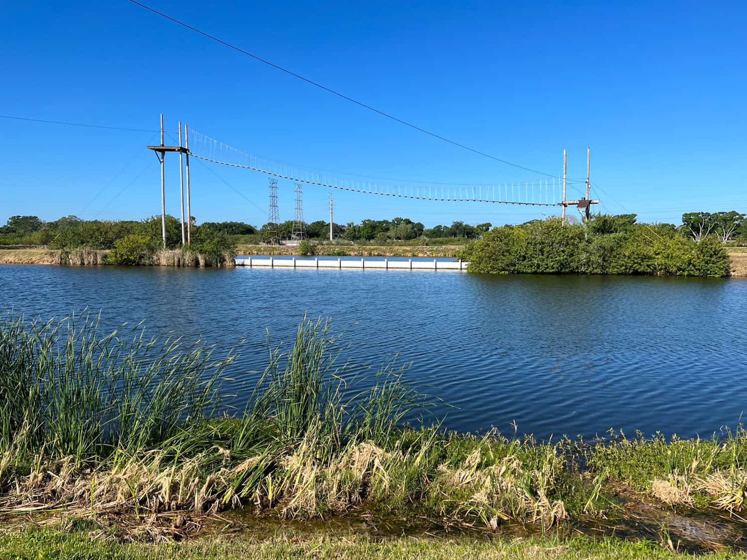 200-foot suspension bridge