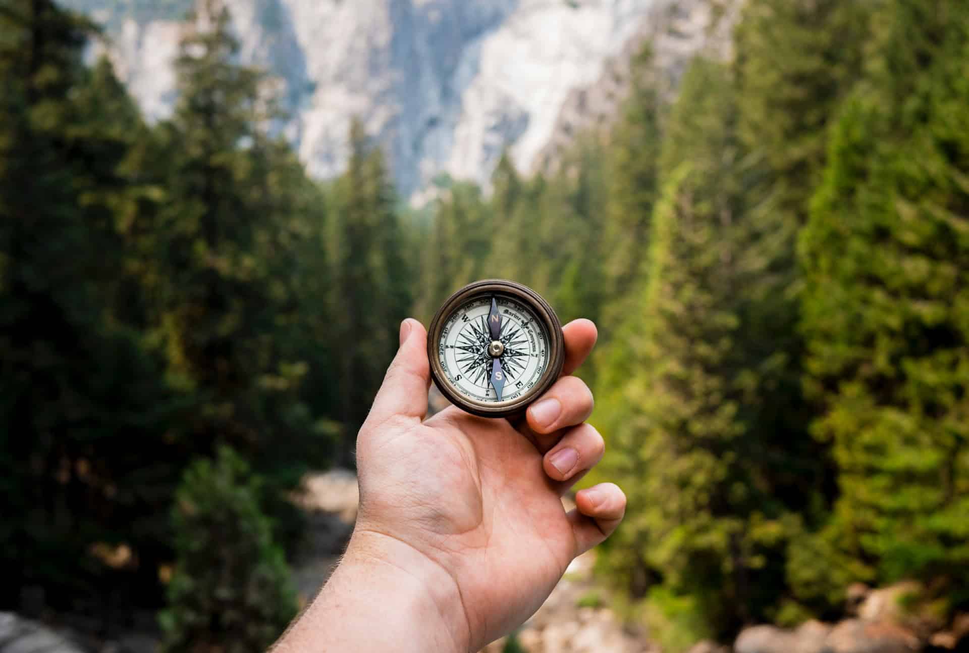 Using a compass in Yosemite National Park (photo: Jamie Street)