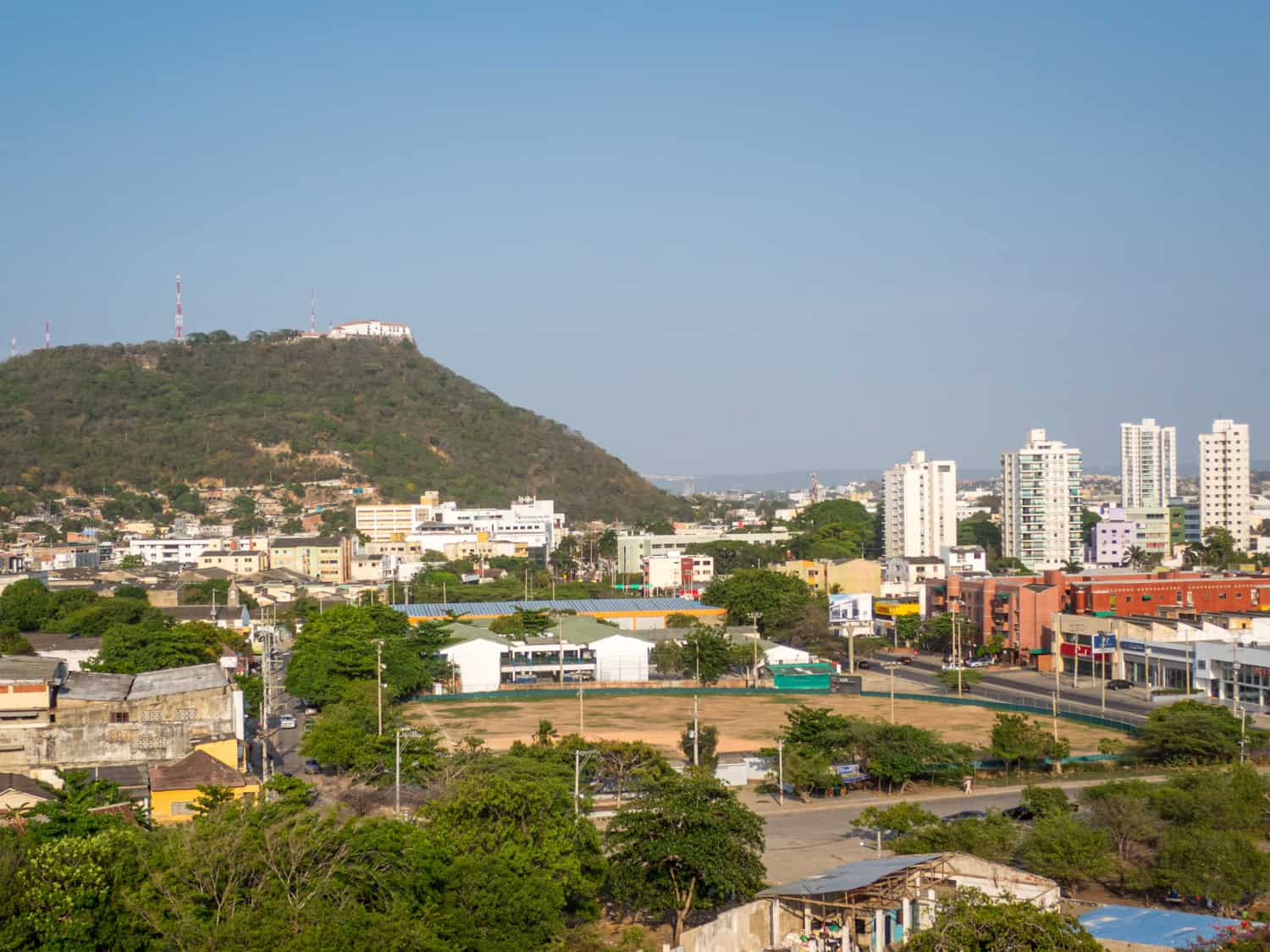 Convento de Santa Cruz de la Popa (top left building on the hill)