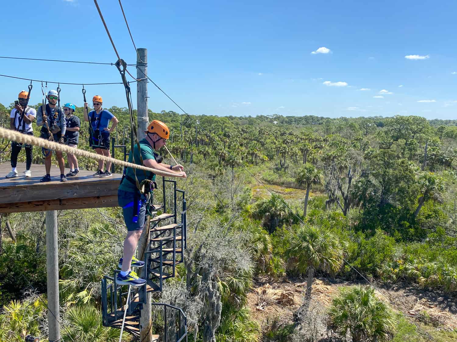 Dave on a wire