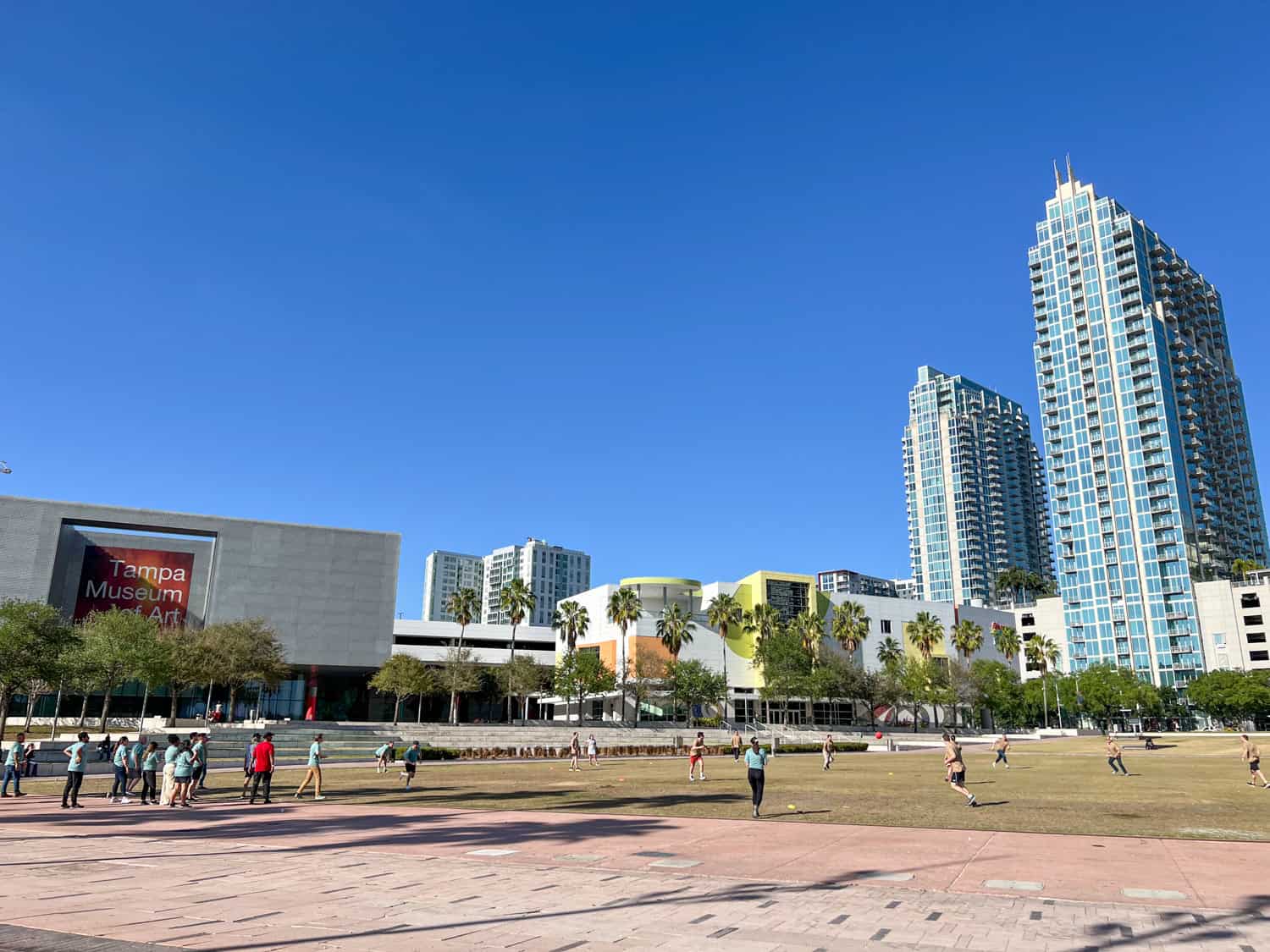 Adult kickball games are one of many fun outdoor activities in Tampa, Florida