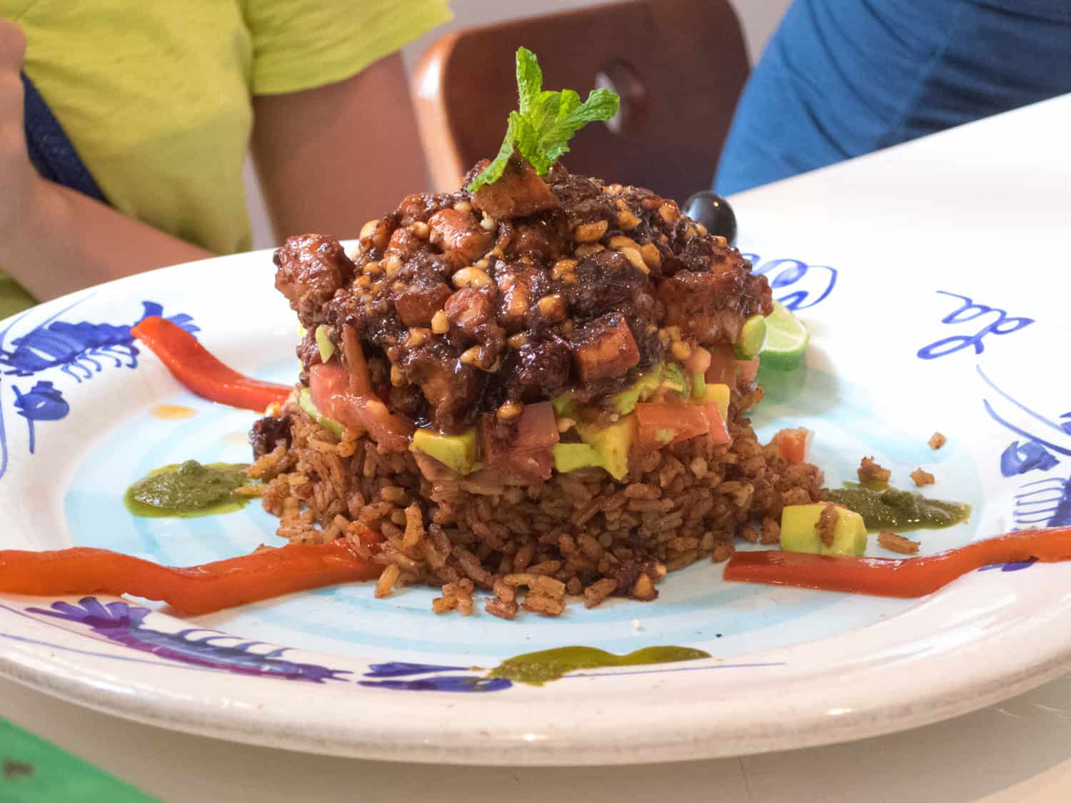 Entree at La Cevicheria, a restaurant featured on one of Anthony Bourdain's TV shows