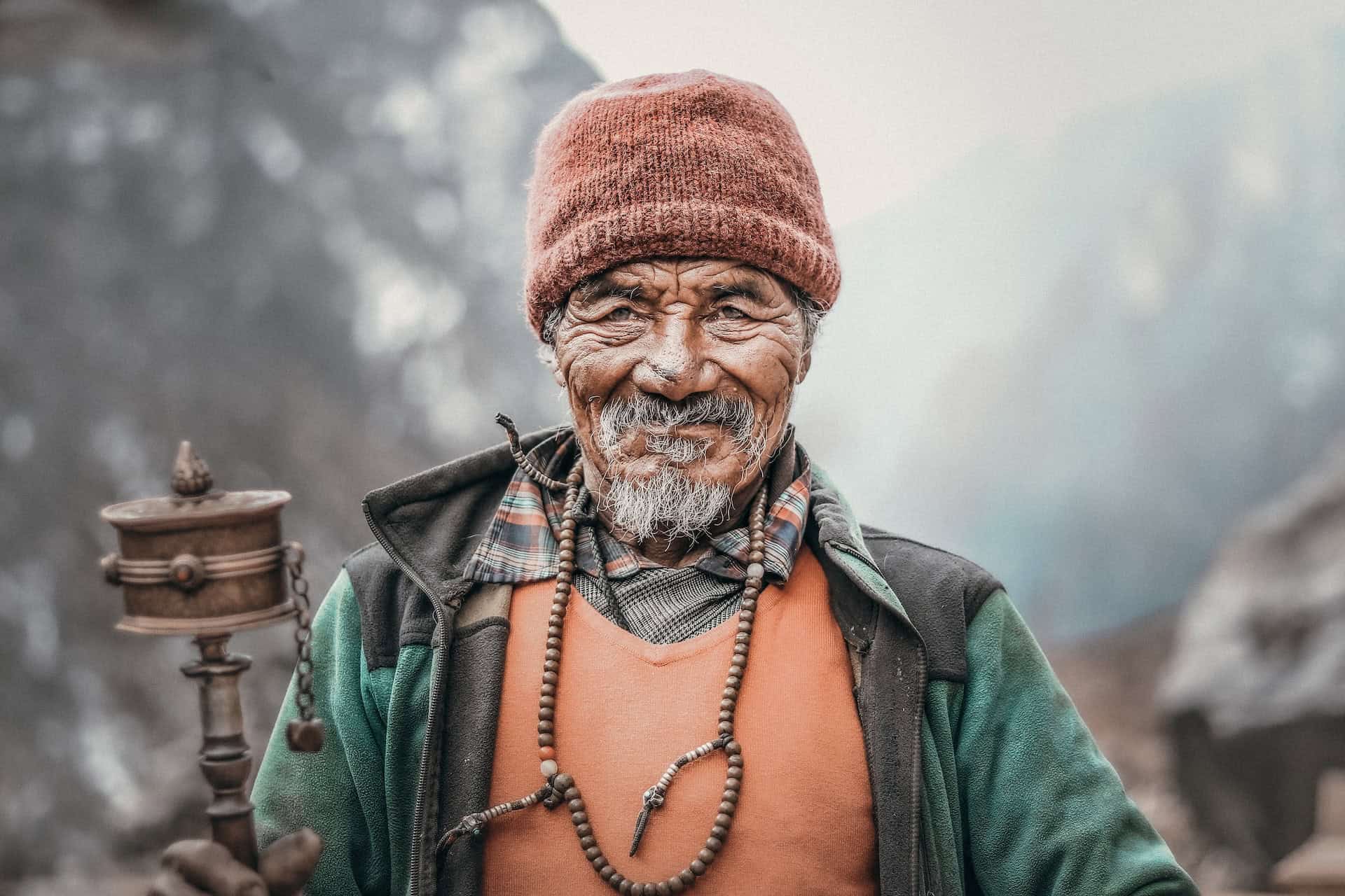 A Nepali man who runs a tea shop near the Langtang Valley (photo: Samrat Khadka)