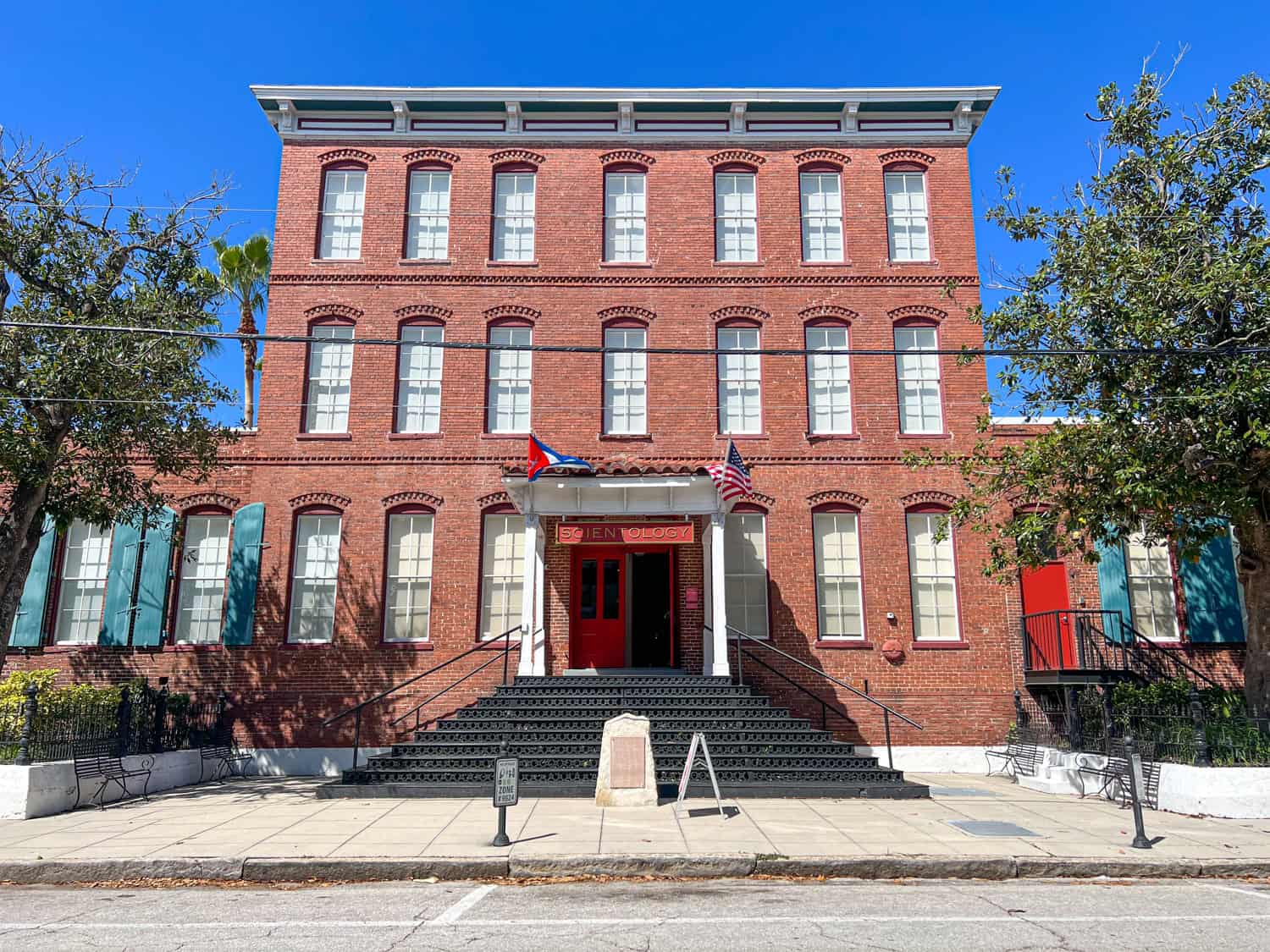 The building that housed Vicente Martinez-Ybor's American Cigar Factory is now owned by the Church of Scientology