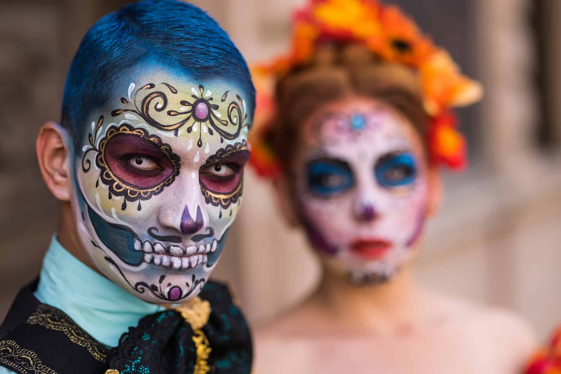 Faces painted for Day of the Dead (photo: Daniel Lloyd Blunk-Fernández)