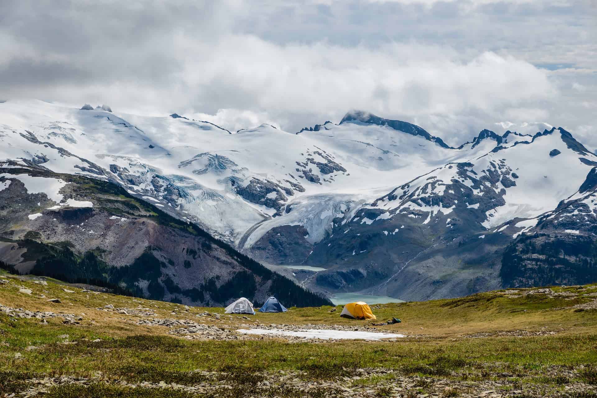 Tents in Garibaldi Provincial Park (photo: Olga Iacovlenco)