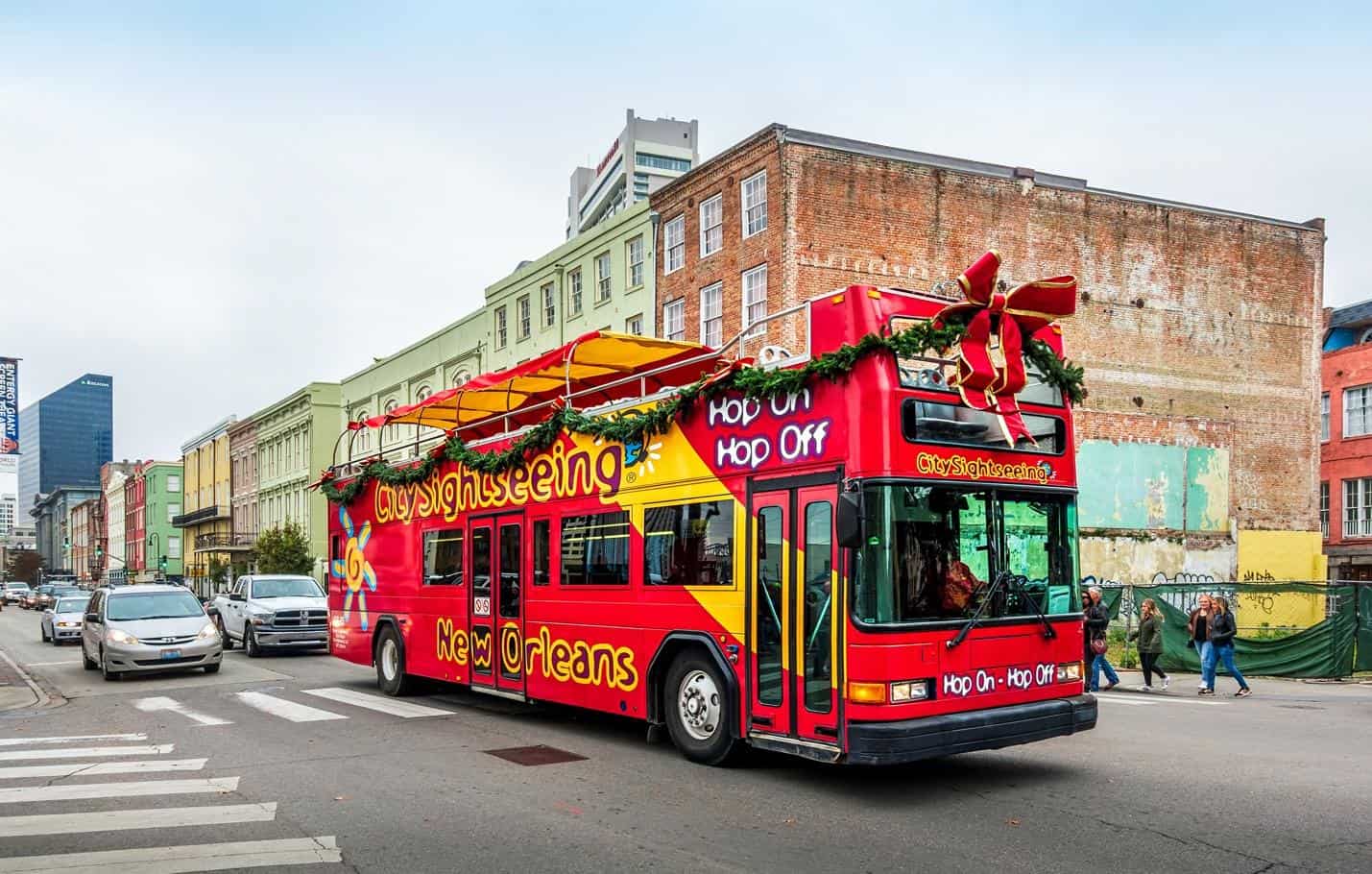 New Orleans city tours are easy with the Hop-on Hop-off bus (photo: Dr. Victor Wong)