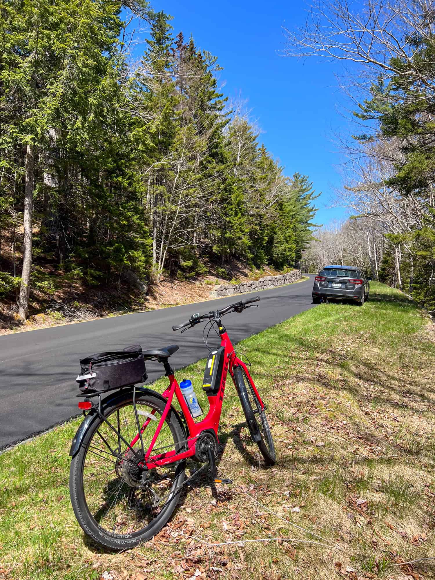 Cycling Park Loop Road in Acadia National Park