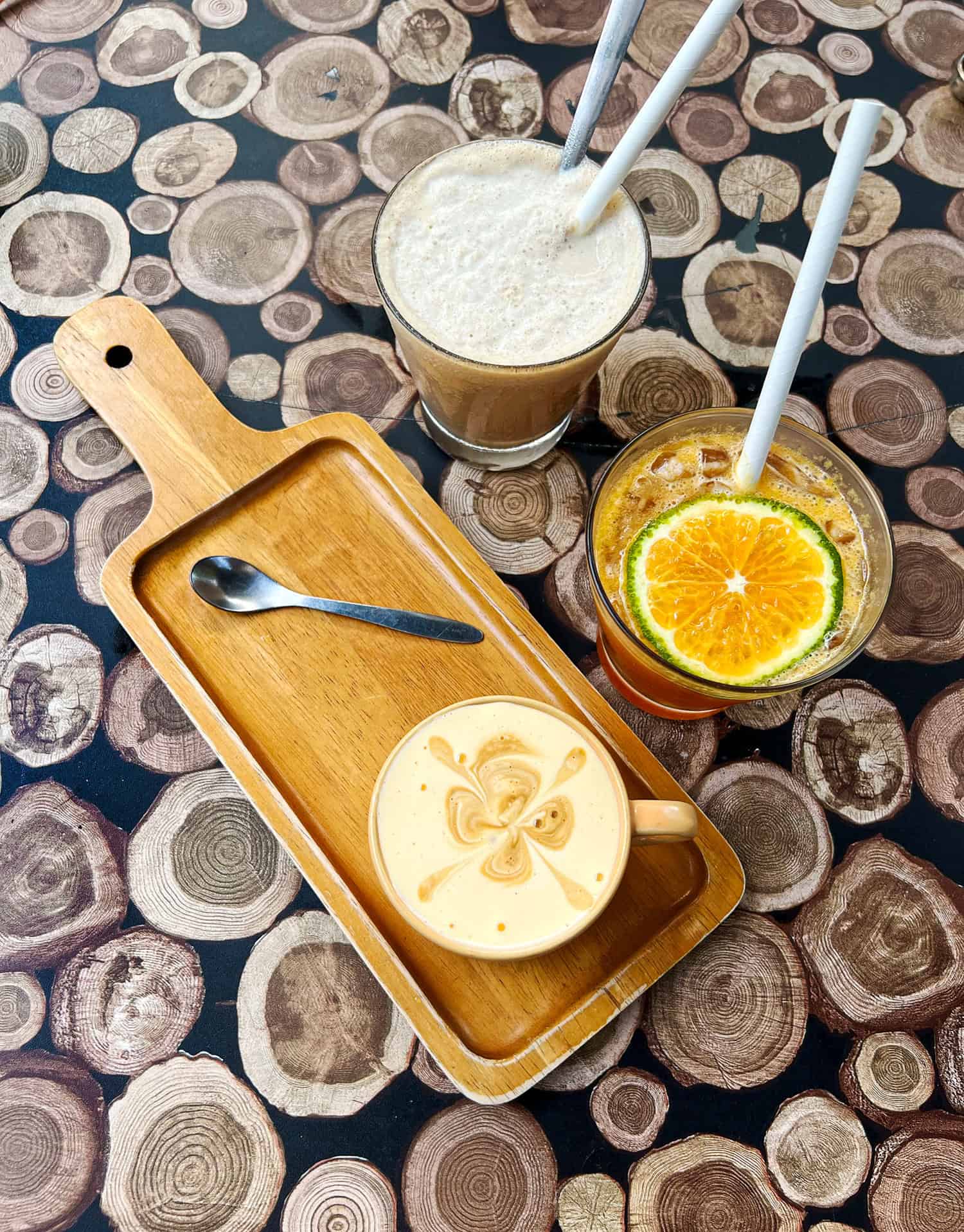 Vietnamese coffee and drinks at Phin cafe in Hoi An (photo by Dave Lee)