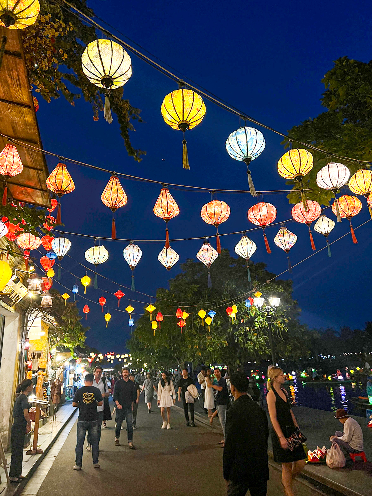 Paper lanterns line the streets of Hoi An