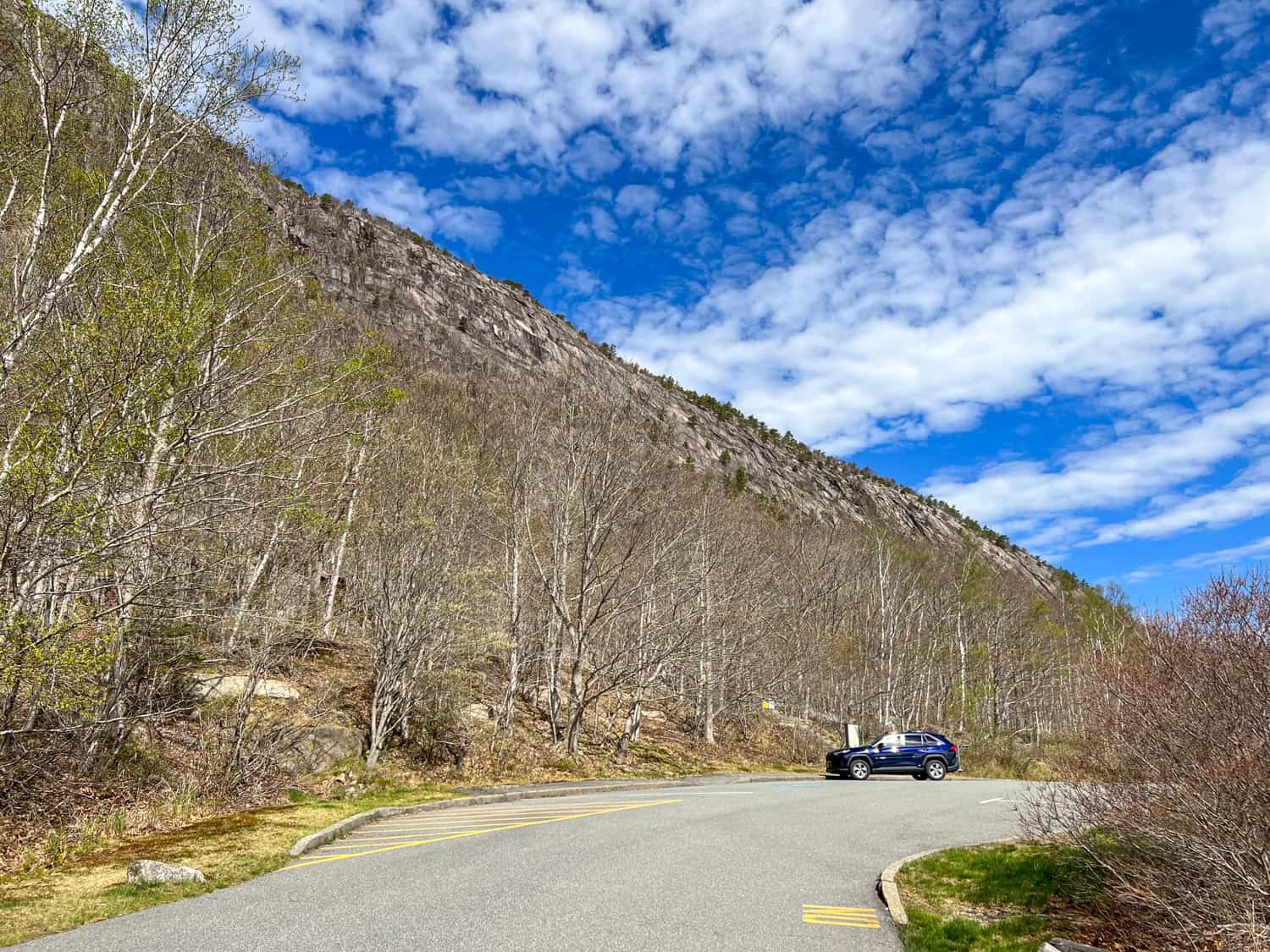 Precipice Trailhead in Acadia