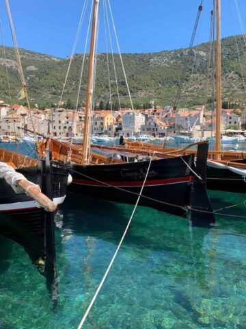 Sailboats in Vis (photo: Jared Lisack).