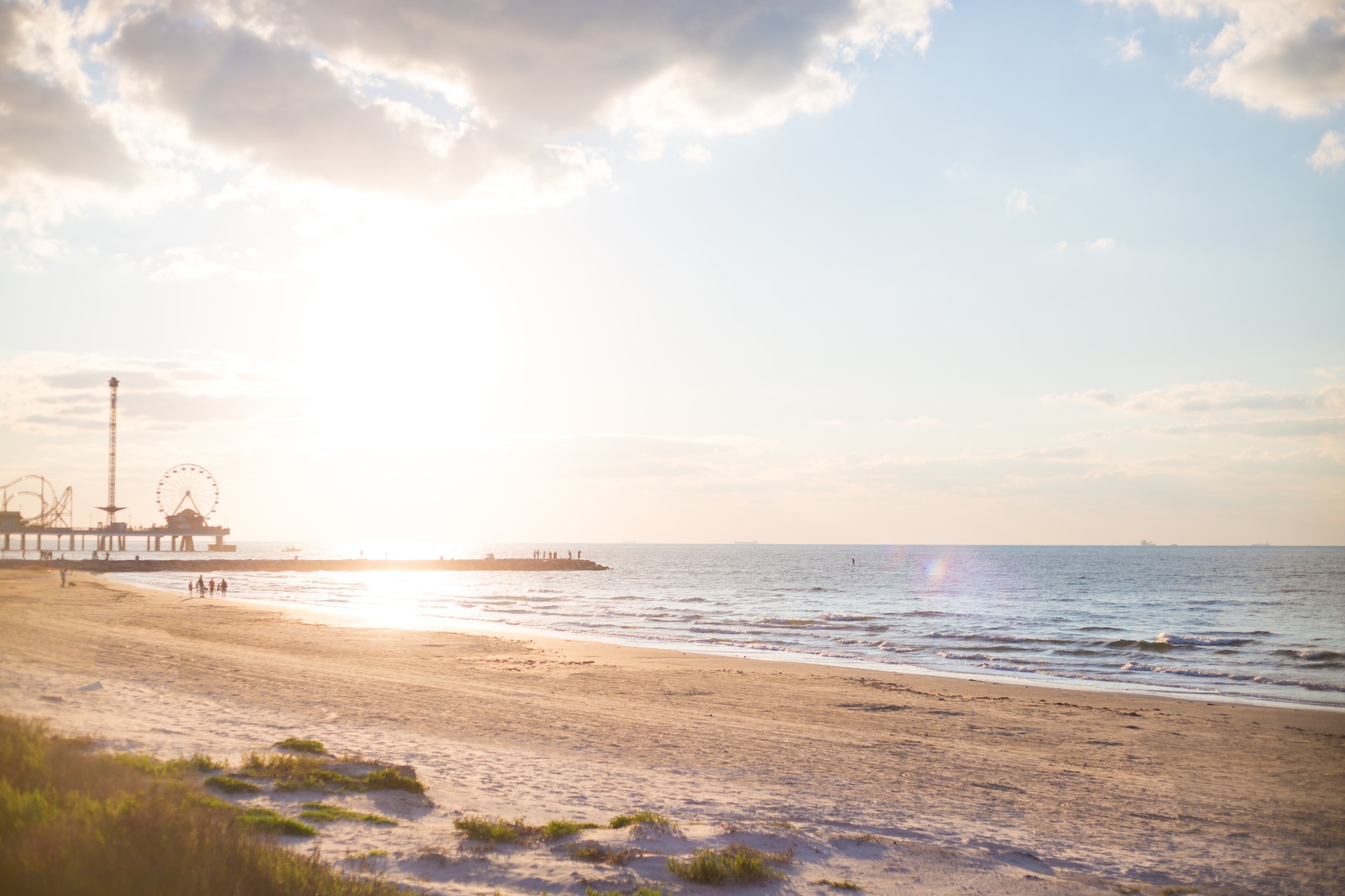 Lever de soleil sur l'île de Galveston (photo : Vashti Collins)
