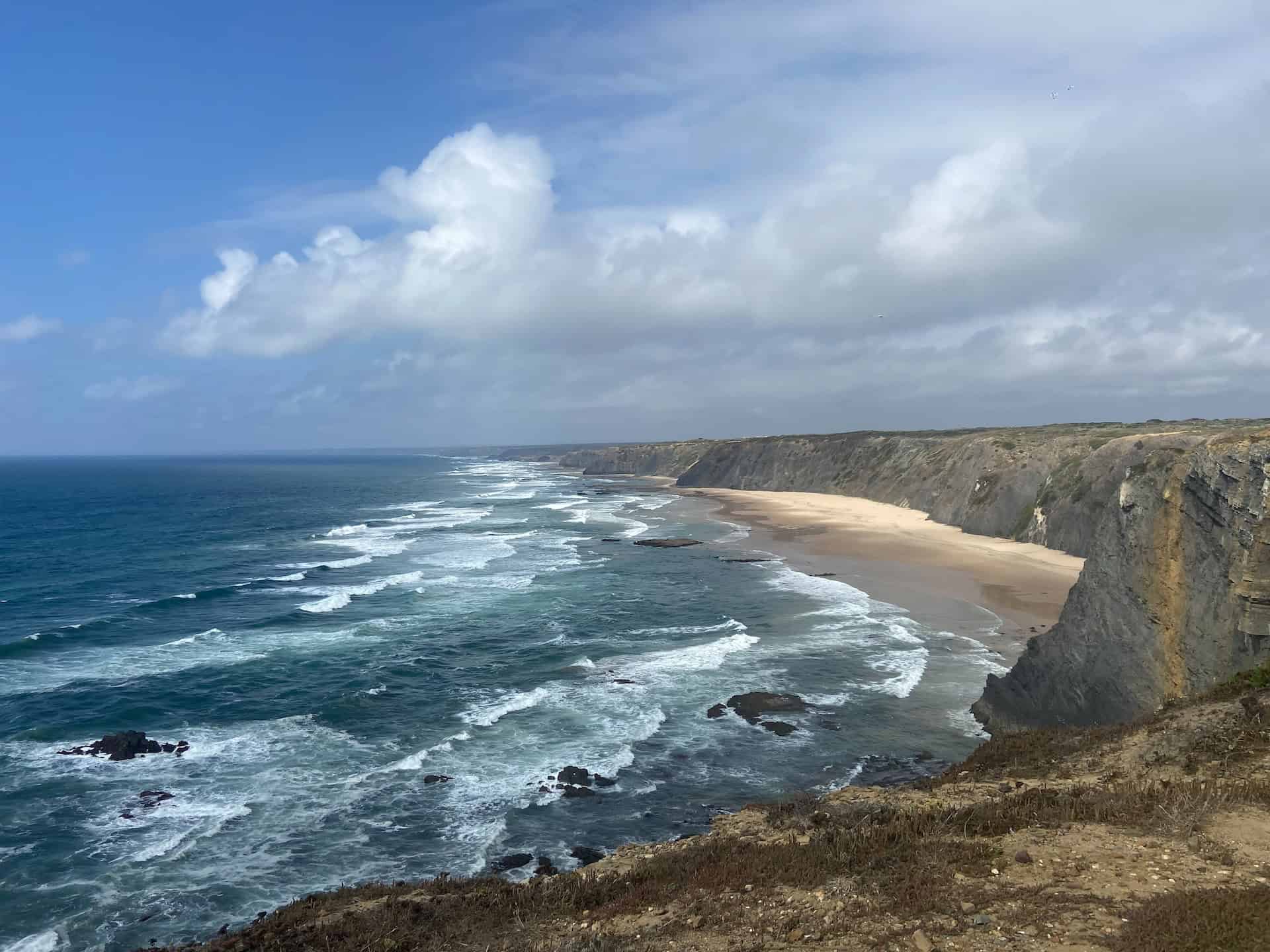 View while hiking in Portugal along the Costa Vicentina (photo: Meriel Poolman)