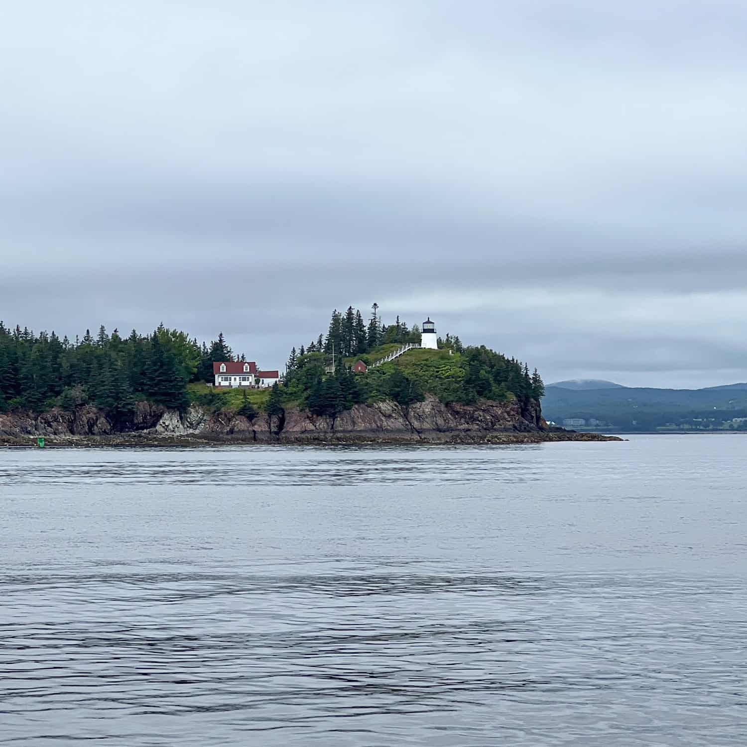 Owls Head Lighthouse as seen on a Maine windjammer cruise