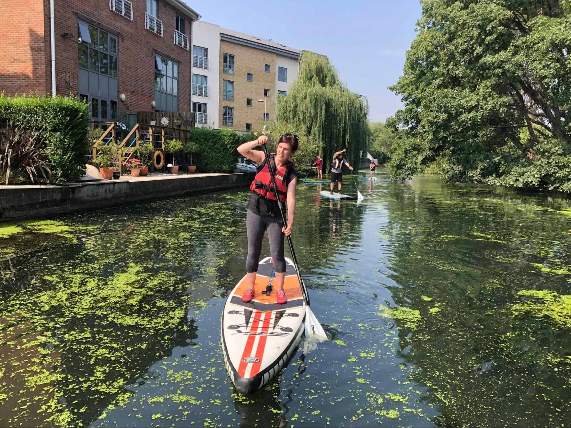 Paddleboarding Brentford Lock (photo: Active 360)