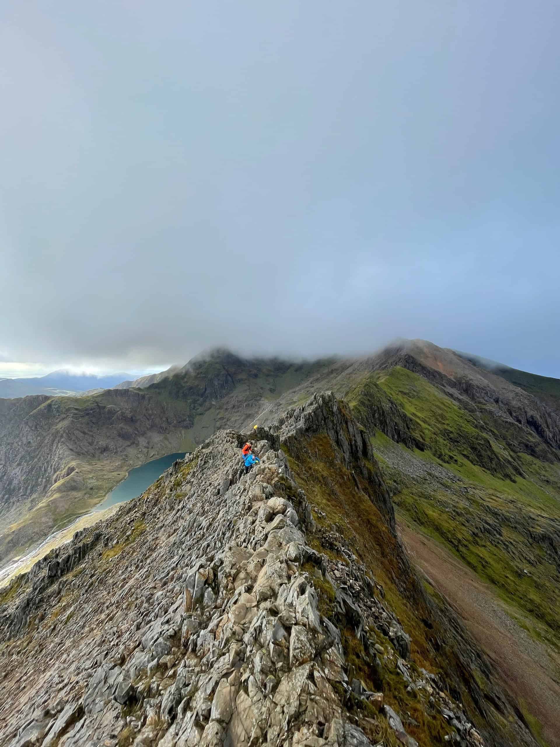 The infamous ridge between Crib Goch and Snowden in the mountains of Snowdonia. (photo: Joseph Andrews)