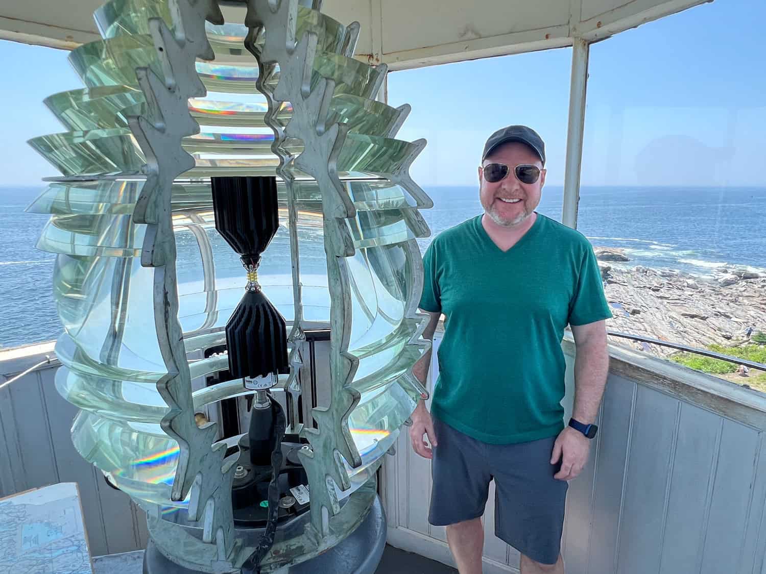 Pemaquid's fresnel lens (photo by Kelly Lemons)