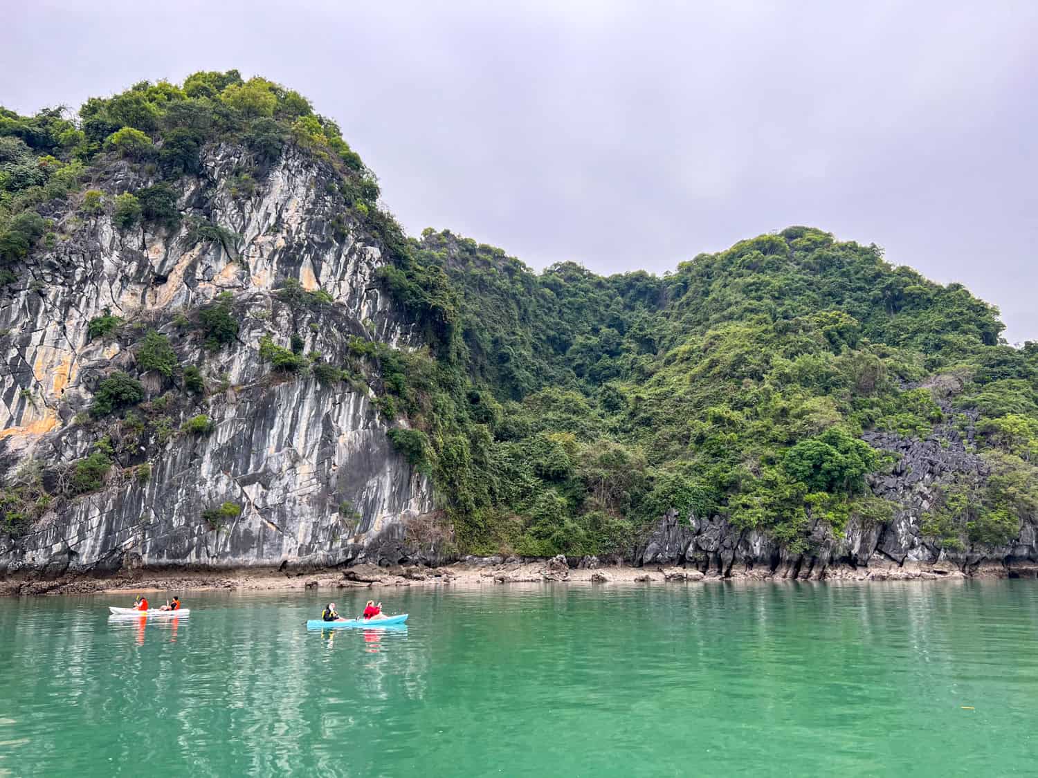 Kayaking in Ha Long Bay (photo by Dave Lee)