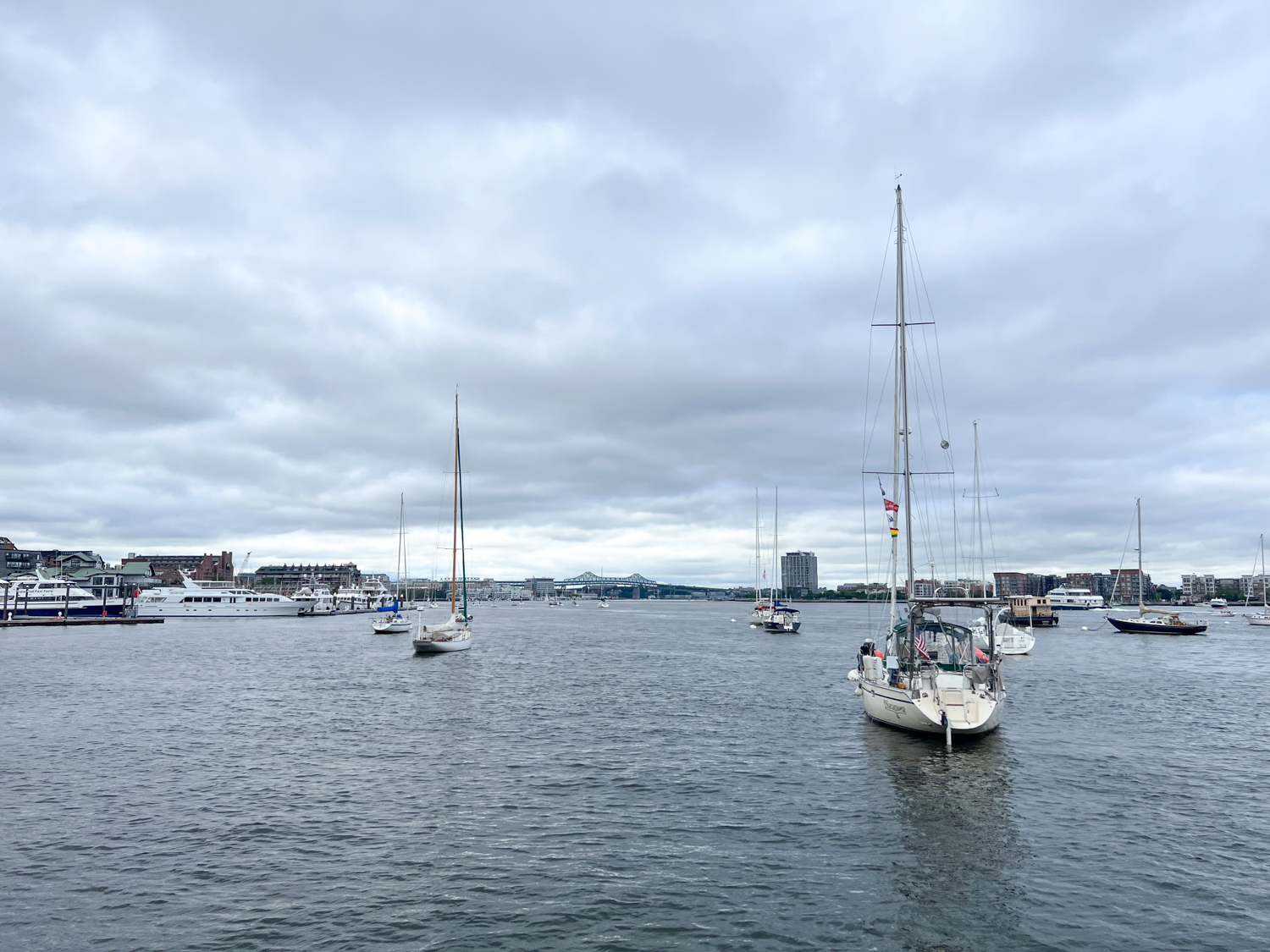 Departing Boston Harbor