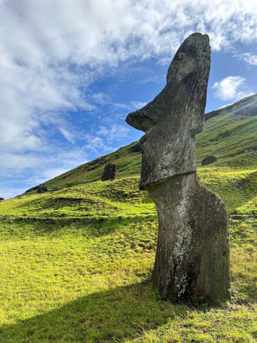 Inside Rano Raraku, Birthplace of the Moai on Easter Island