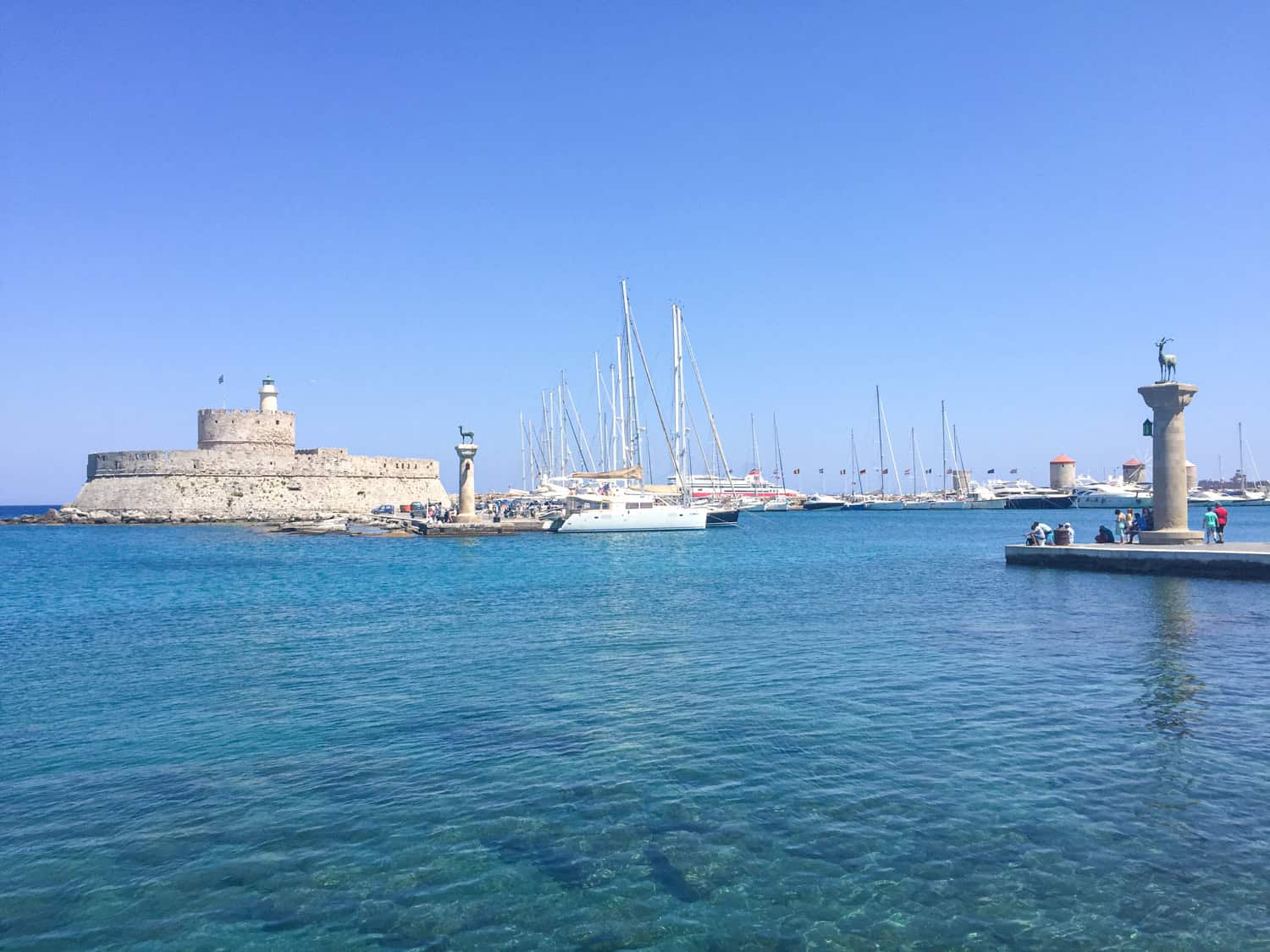 Former site of the Colossus of Rhodes statue.