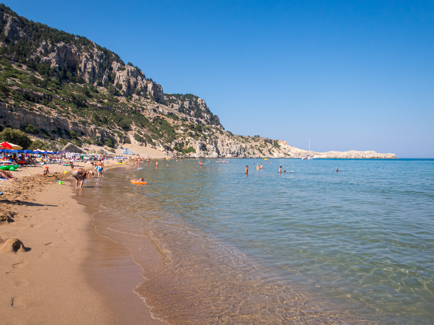 Late afternoon on Tsambika Beach.