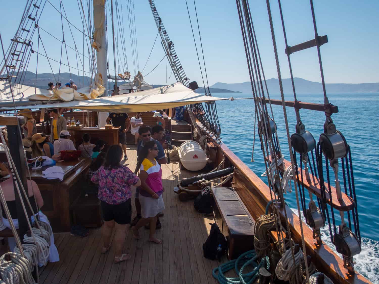 Santorini cruise.
