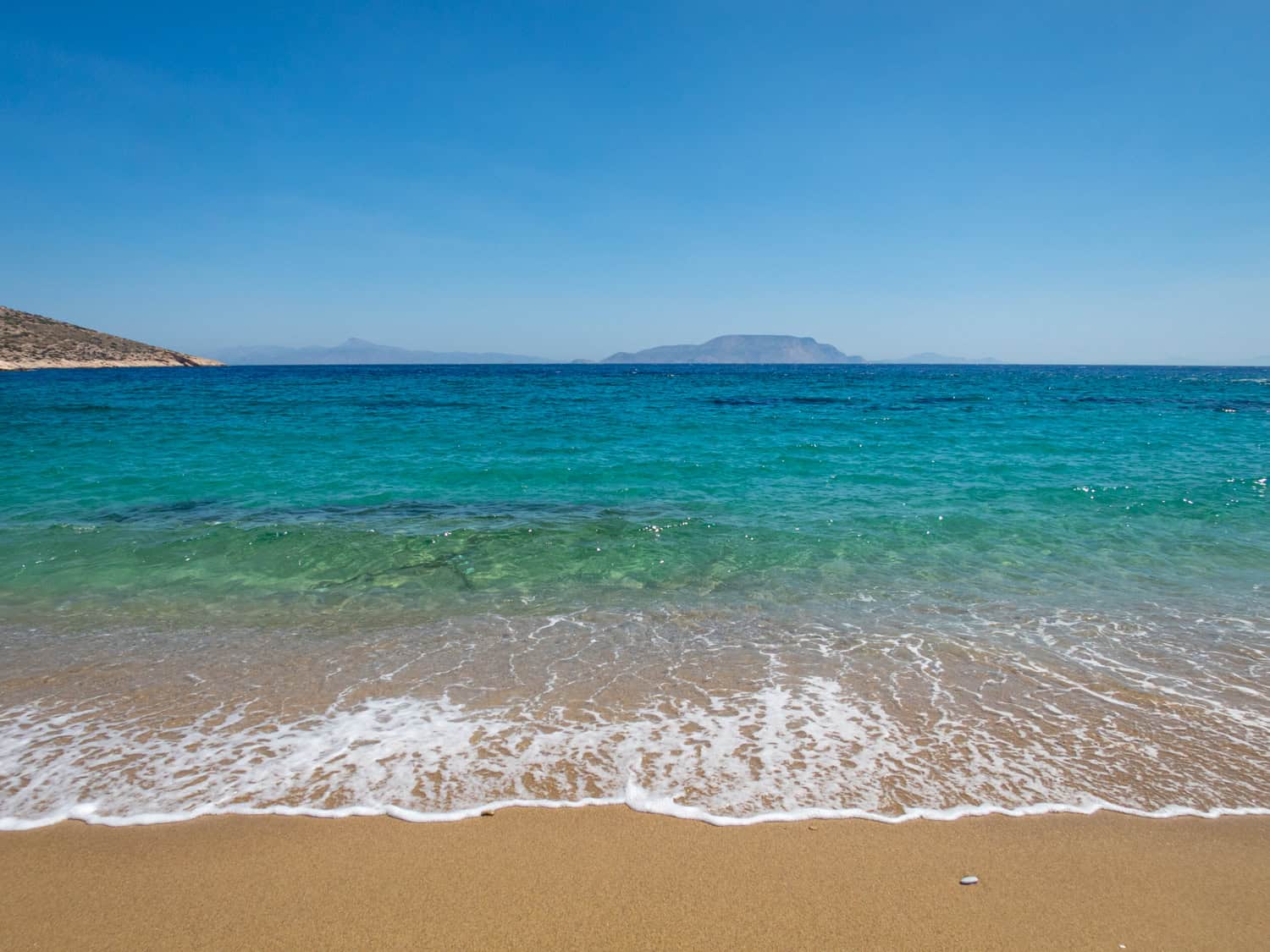 Agia Theodoti Beach is a must-visit during a one day drive around Ios.