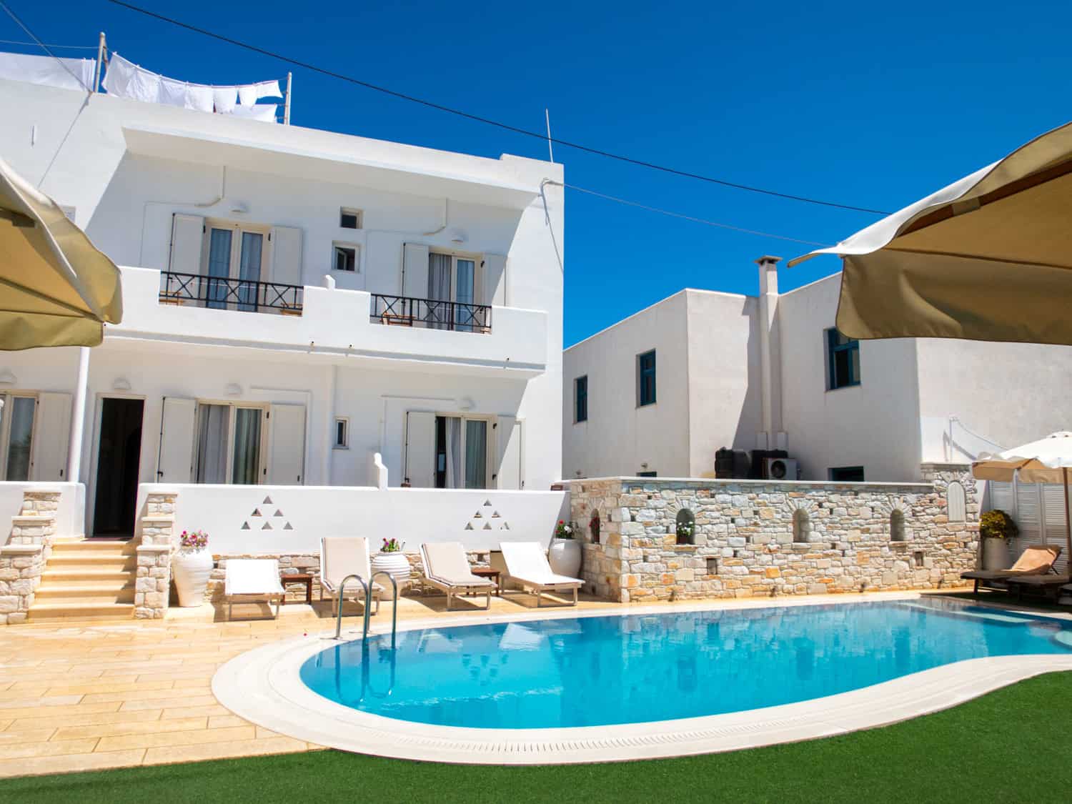 Pool at the Anna Platanou Hotel.