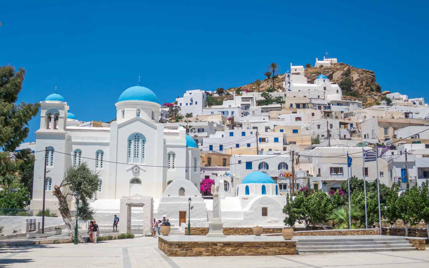 The blue-domed churches of Chora.