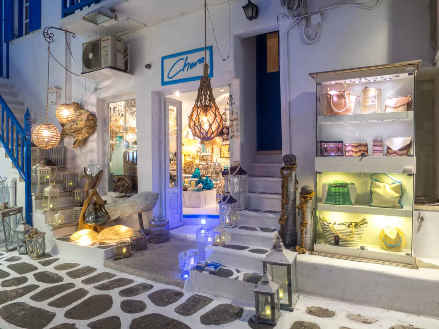 A boutique shop is open for business. 