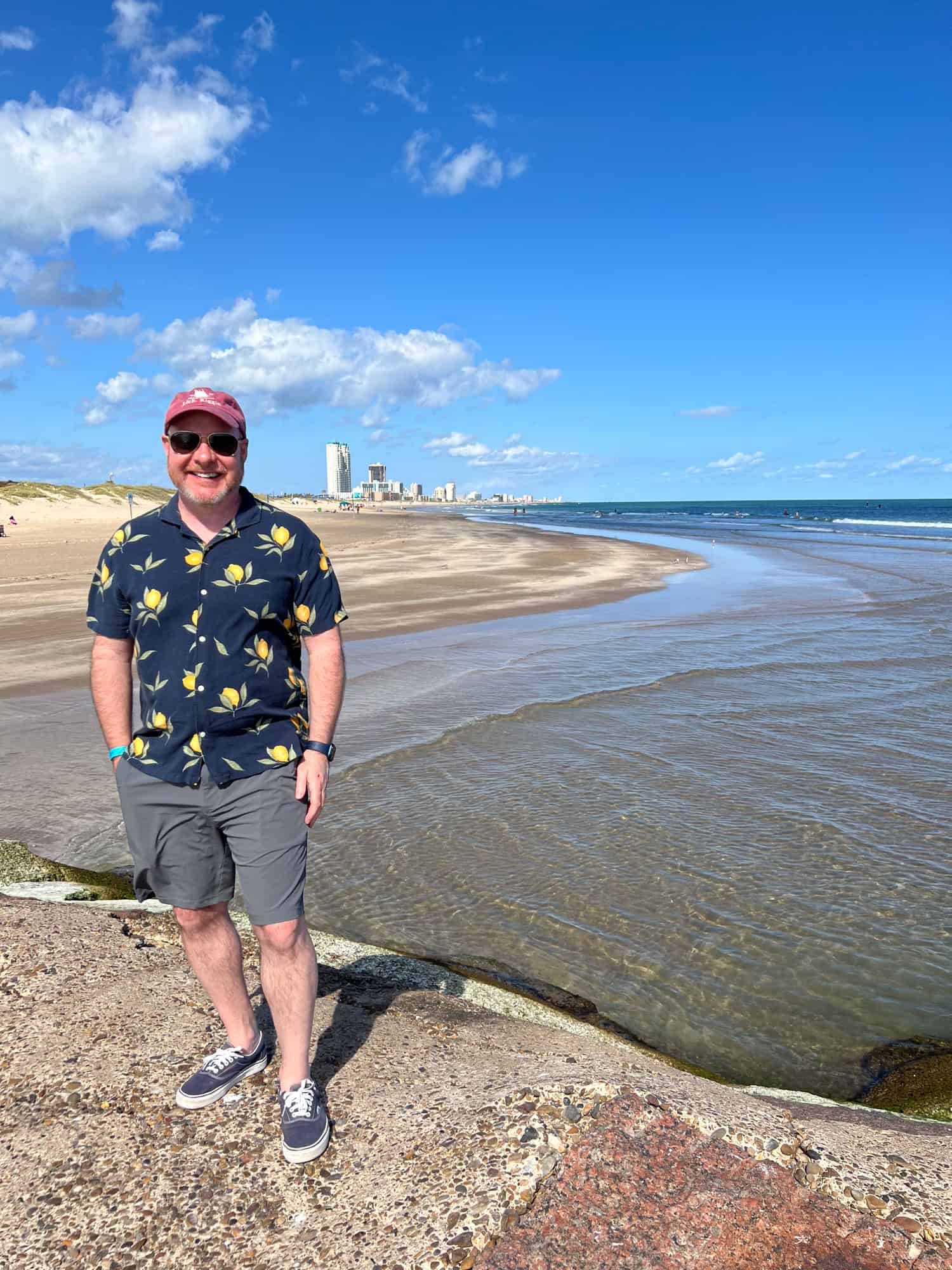 Dave on the South Padre Island Jetties (photo by Kelly Lemons).