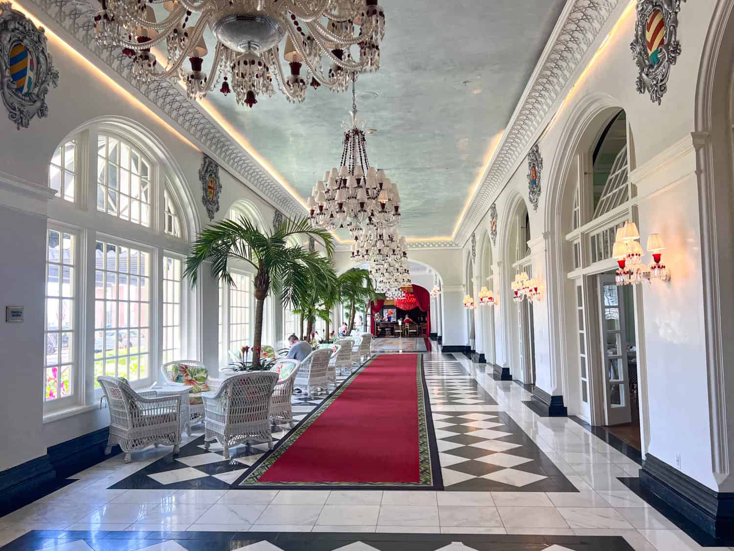 East Loggia at the Grand Galvez in Galveston, TX.