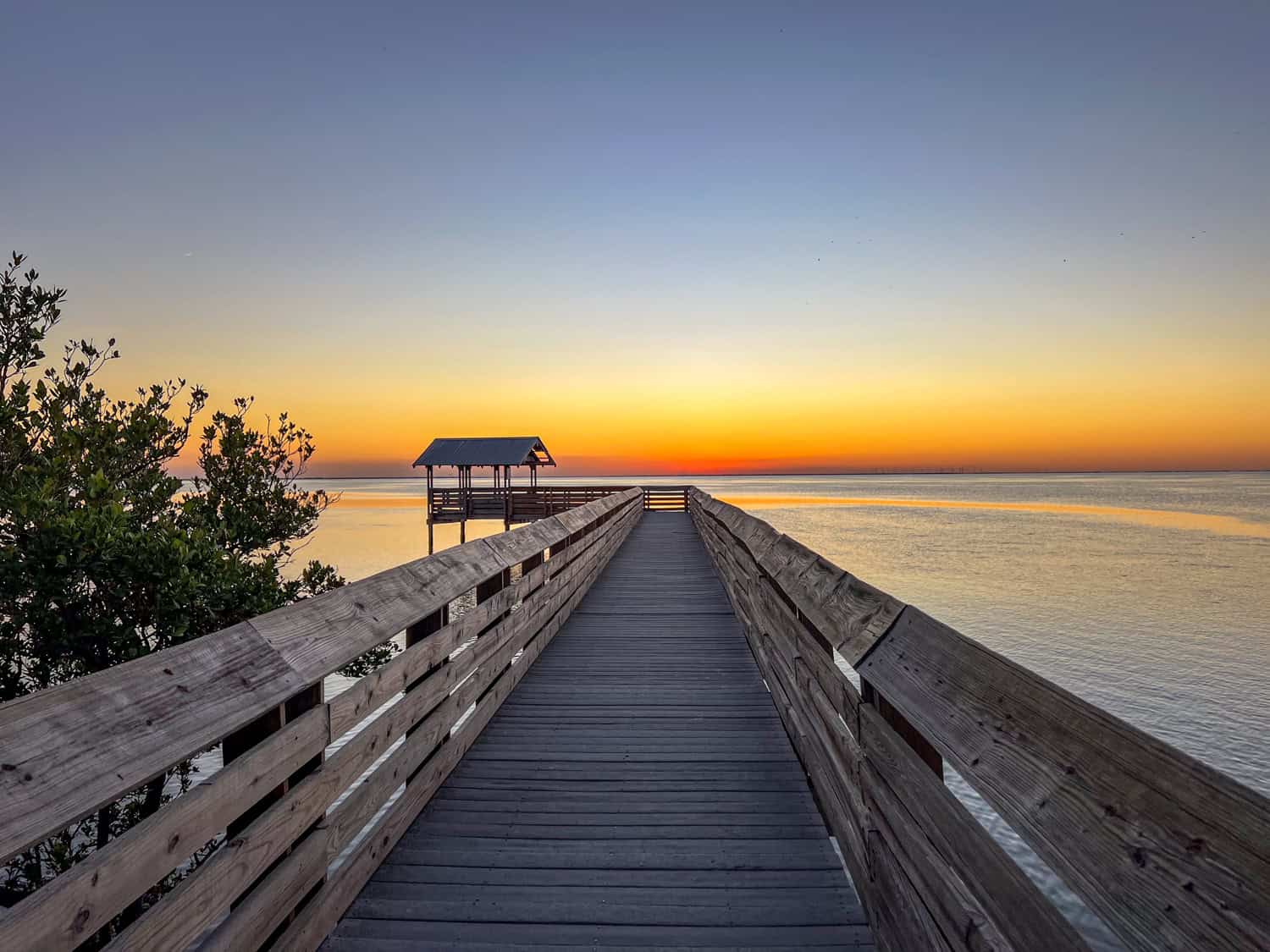 Sunset from the Laguna Madre Nature Trail.