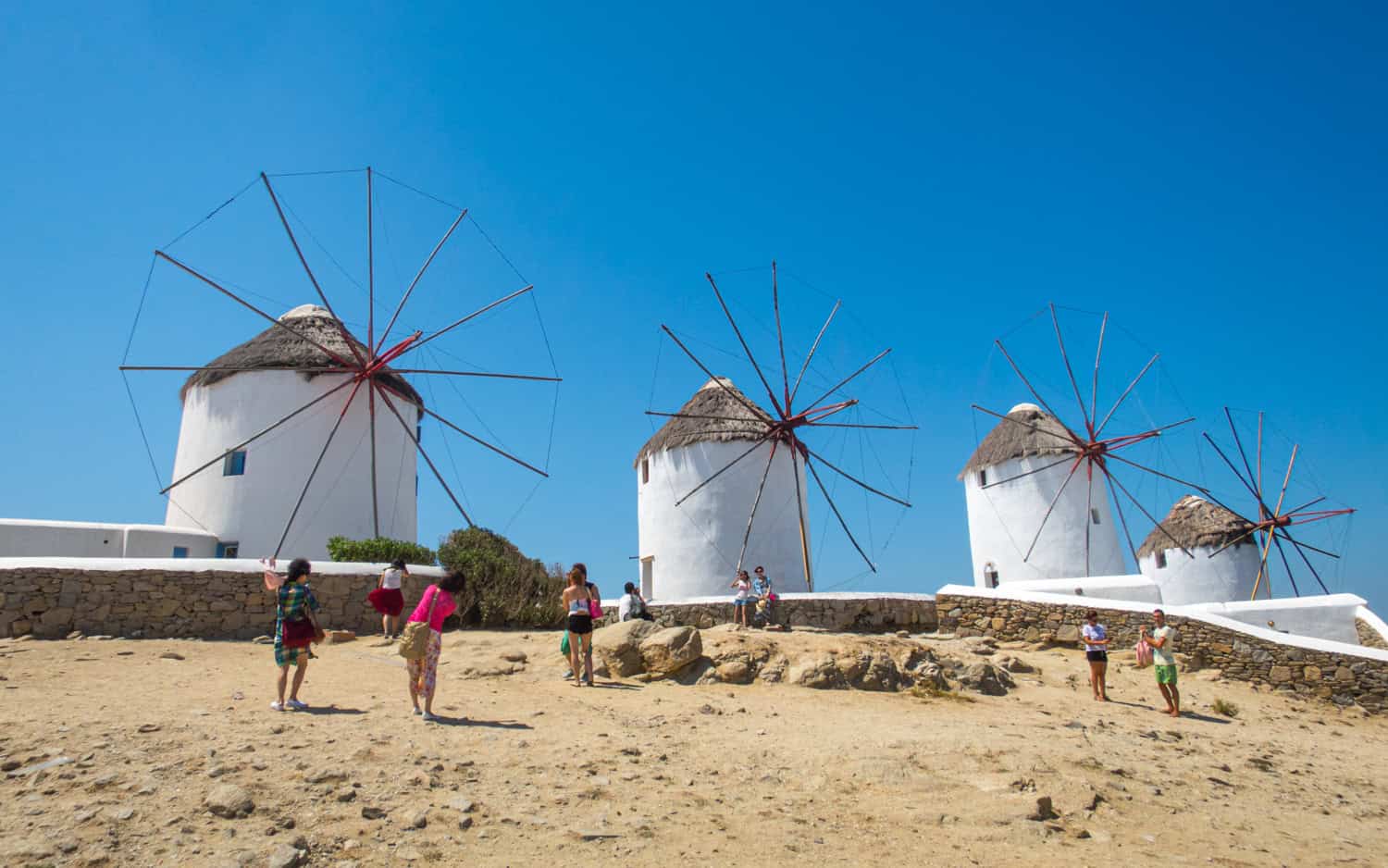 Visiting the windmills is one of the best things to do in Old Town Mykonos.