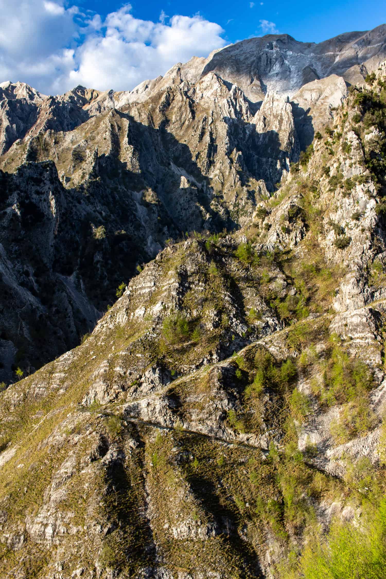 Mountain switchbacks.