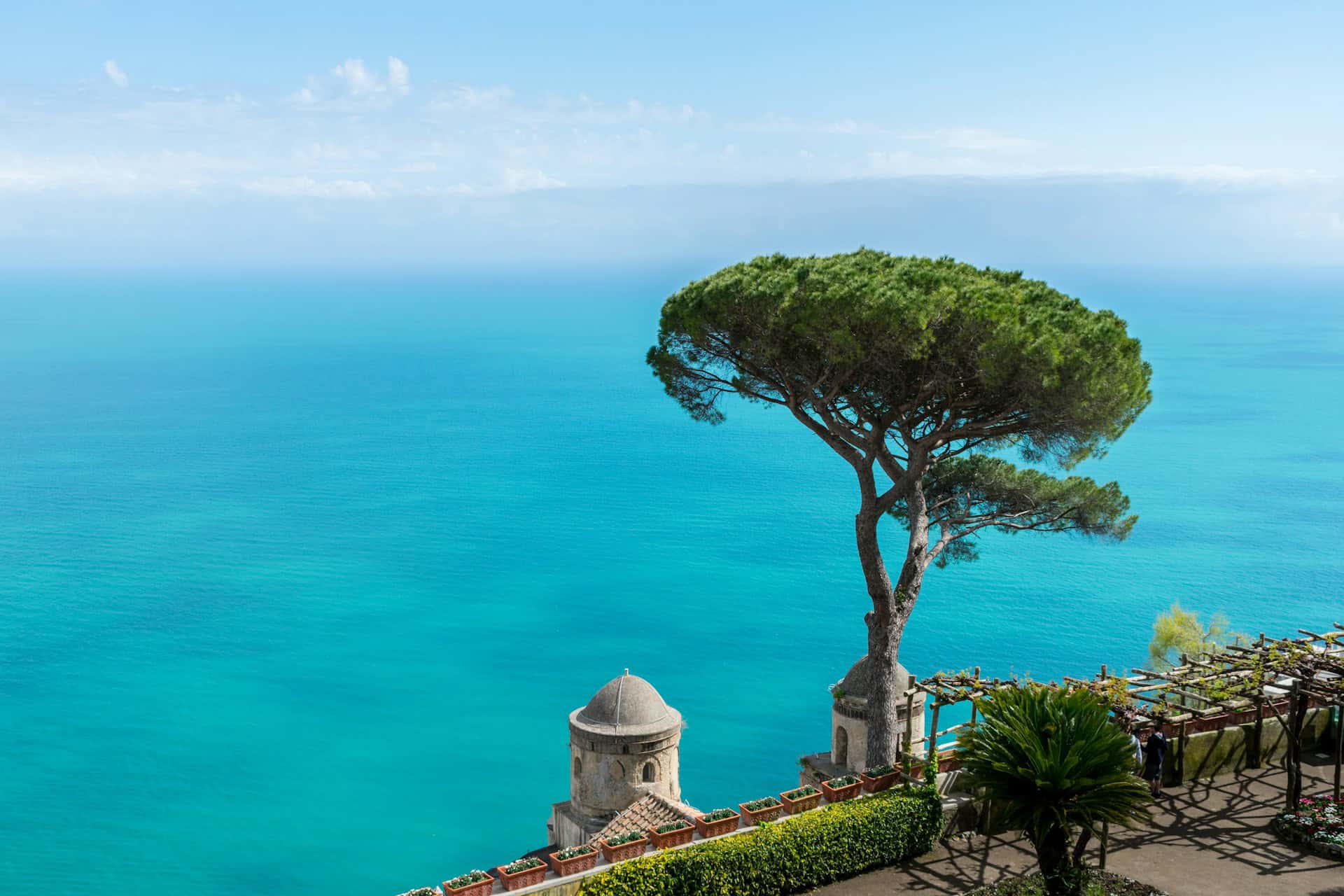 Mediterranean Sea view from Ravello, Italy (photo by Kevin McMahon).