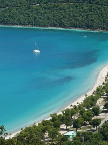 A catamaran in St Thomas (photo by Island Guides).