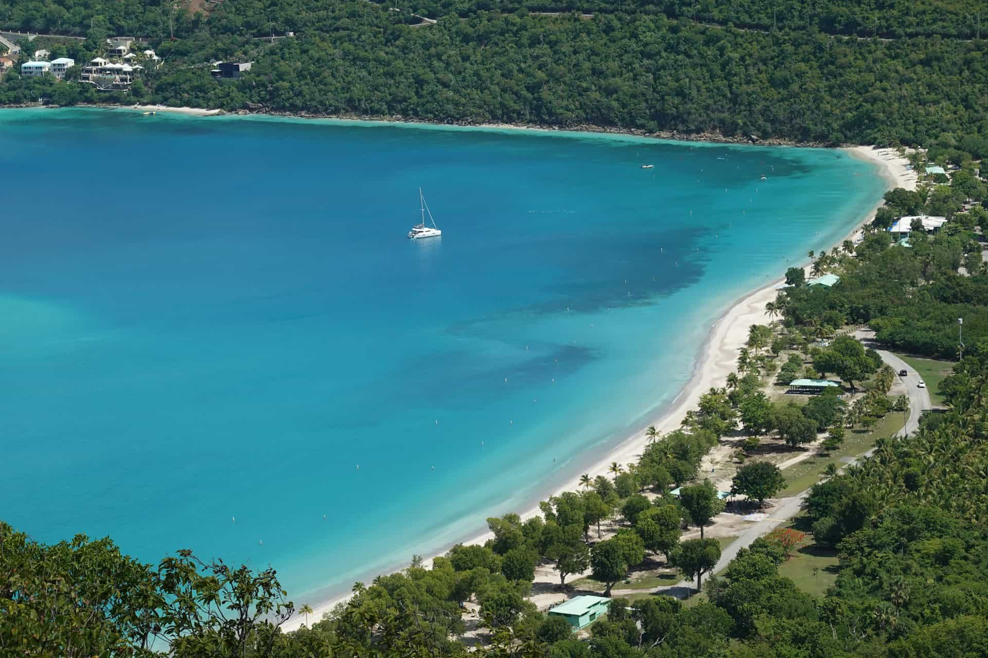 A catamaran in St Thomas (photo by Island Guides).