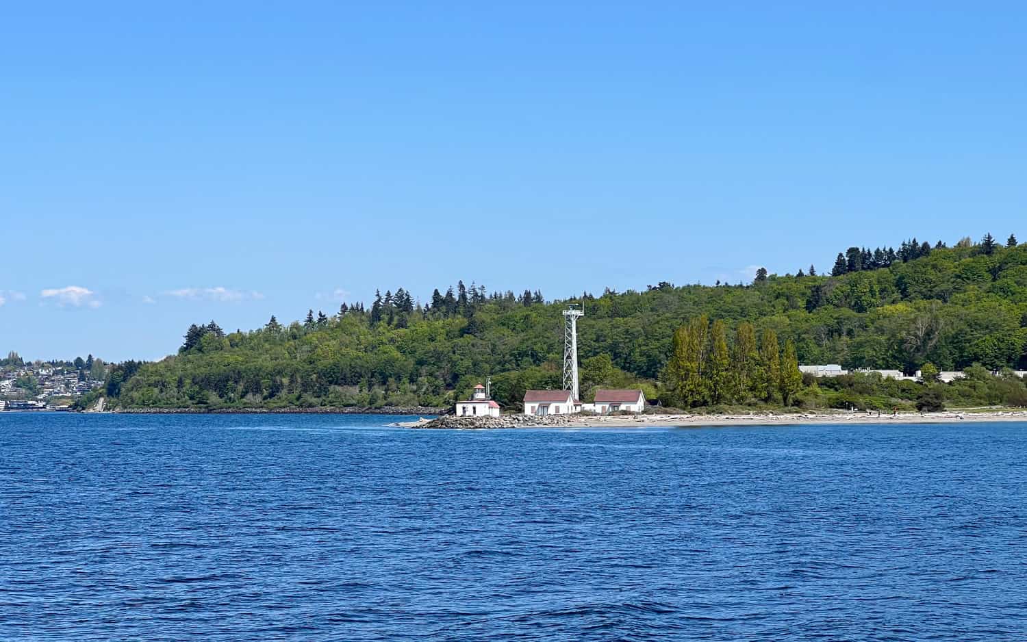 Discovery Park as seen from the water.
