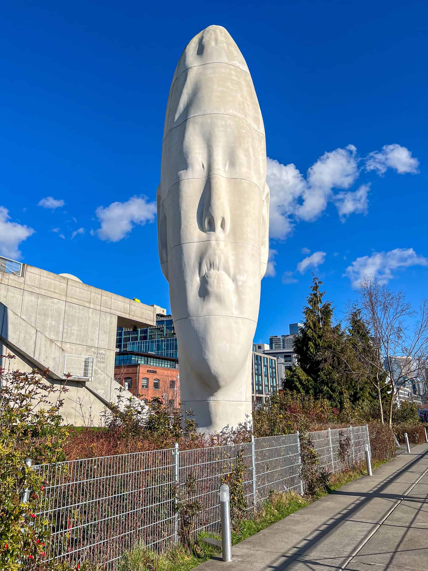 Echo by Jaume Plensa at Olympic Sculpture Park in Seattle.