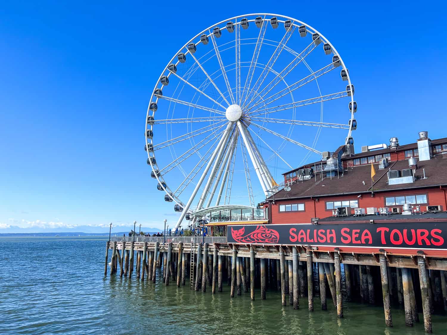 The Great Wheel on the Seattle waterfront.